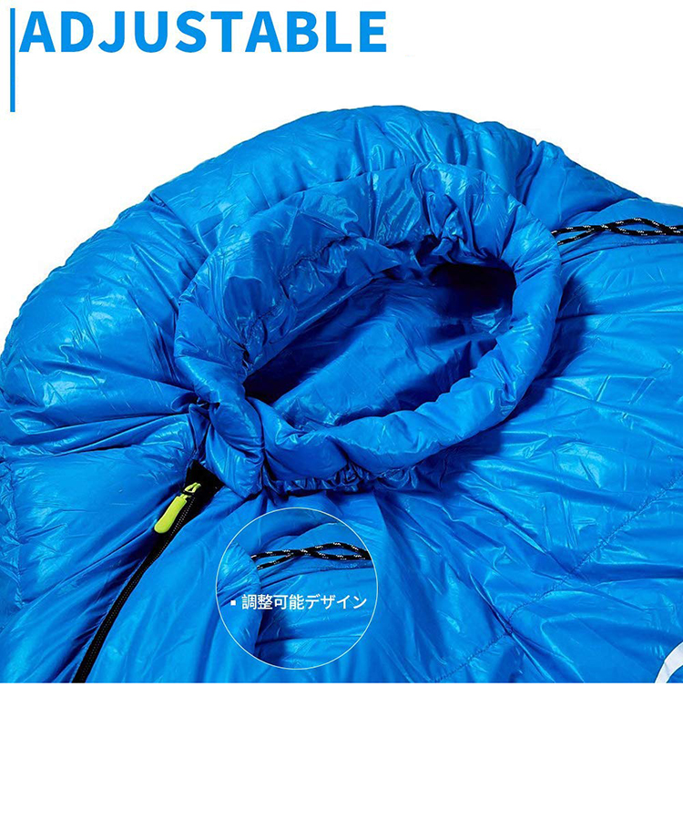 Soomloom マミー型 高級ダウン650FP寝袋 登山シュラフ - 寝袋/寝具